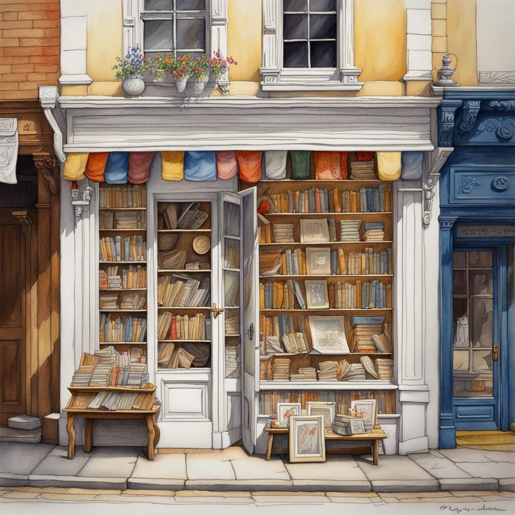 Archaic Bookshop - AI Generated Artwork - NightCafe Creator