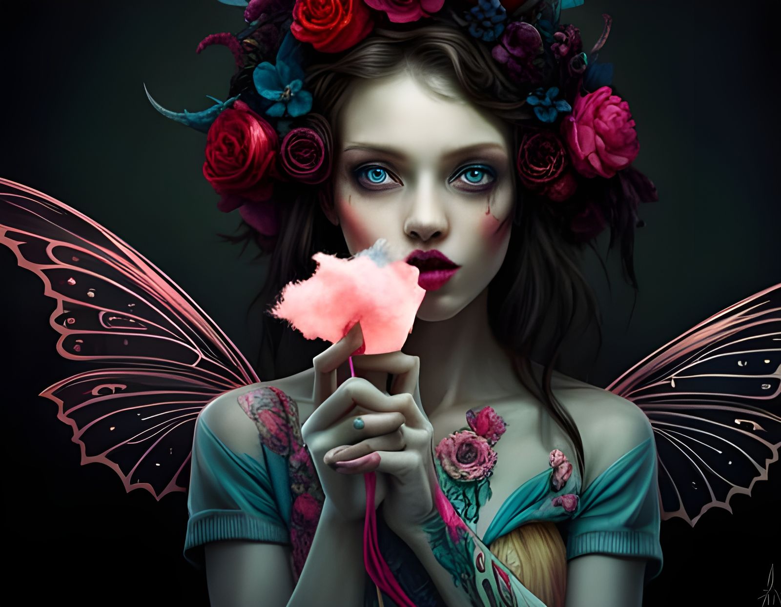 Candy floss AI Generated Artwork NightCafe Creator