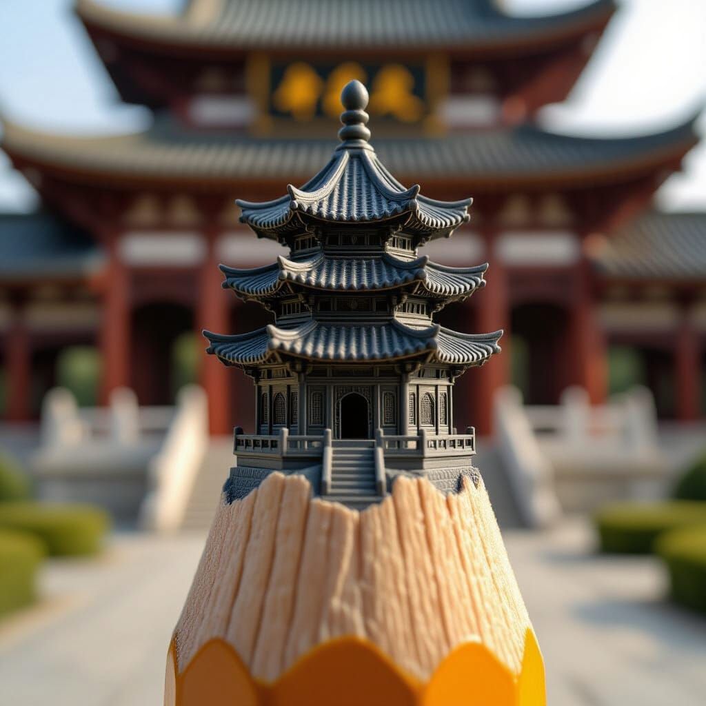 Pencil Pagoda  by @BM