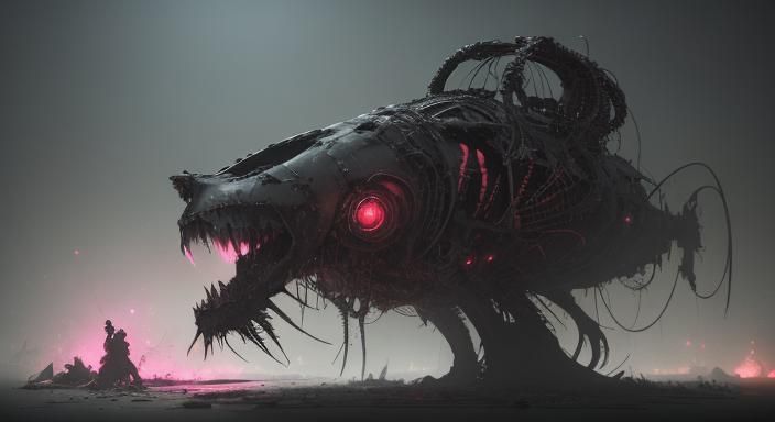 ∆ ;  creepy zombiecore neon punk by Ismail Inceoglu, Yoshita...