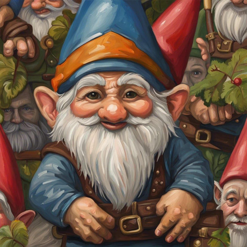 Wall Of Gnomes - Ai Generated Artwork - Nightcafe Creator