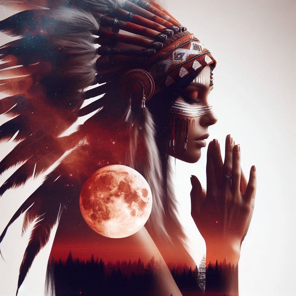 double exposure beautiful fantasy DALL-E 3 portrait landscap...