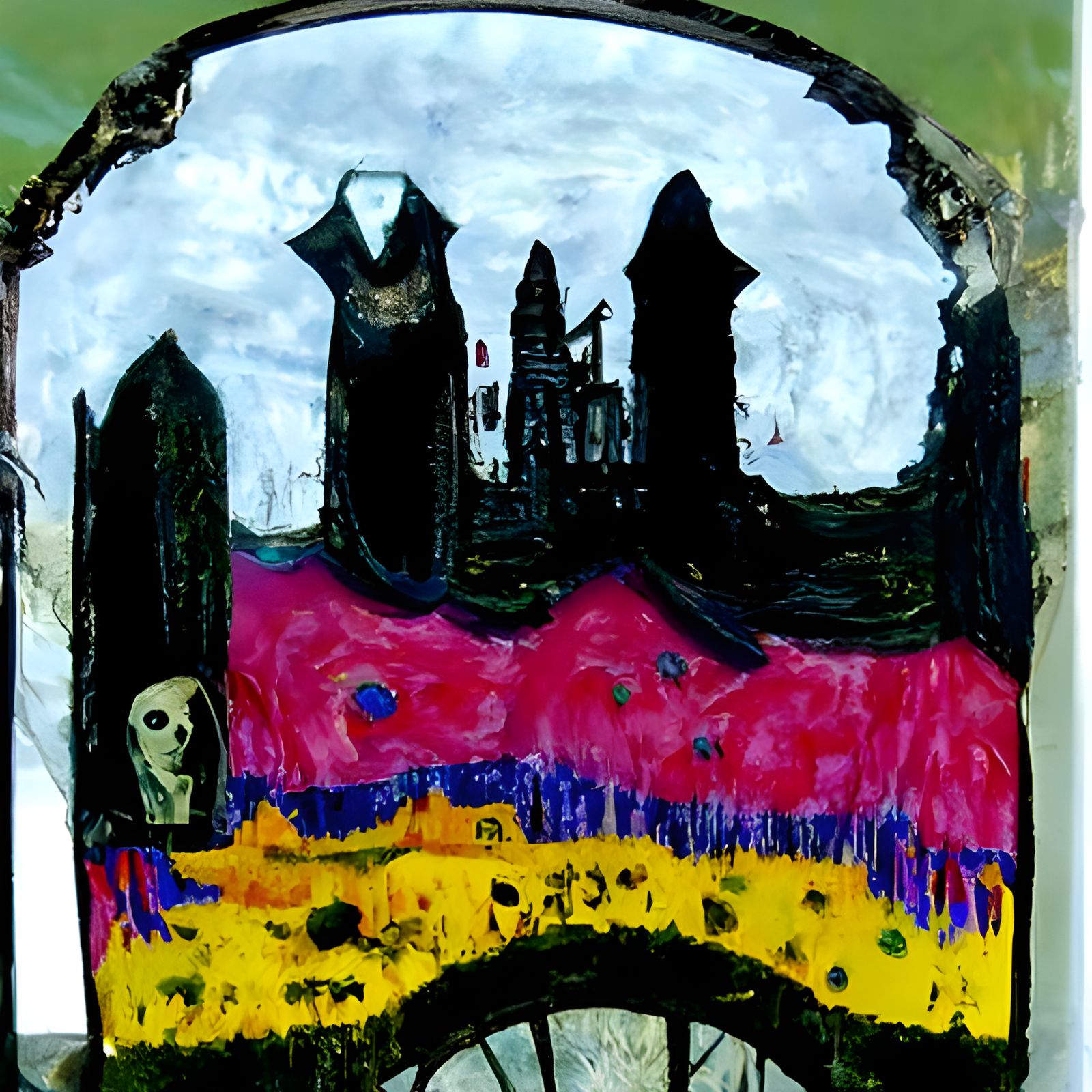 Fake or True art Brut gothic art mysterious colorful beautif...