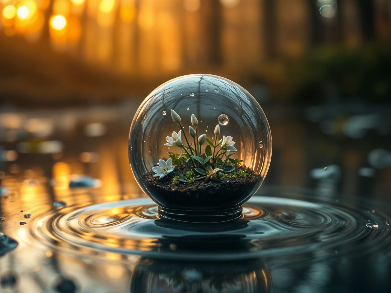 Rain Drop Terrarium  by @Mountain88