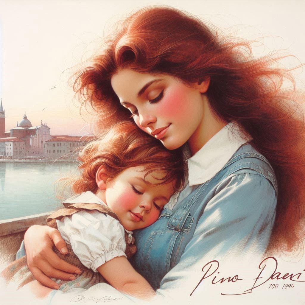 a Pino Daeni book illustration.