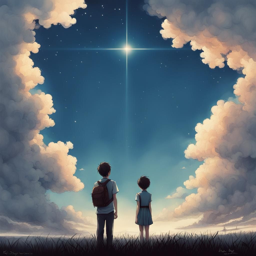 if the sky we look upon should crumby and fall i wont be afraid no just stand by me AI