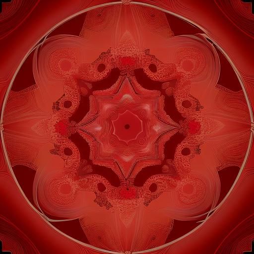 The delicateh intricate red threads Indira encompasses us st...