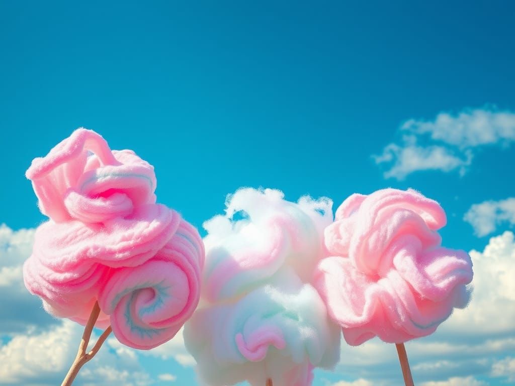colourfull cotton candy