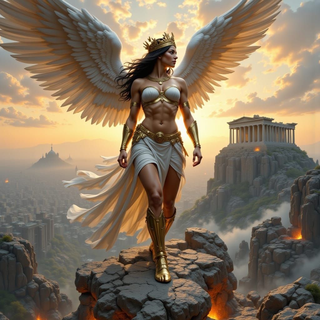The powerful goddess Athena  by @Baleygr Erebus