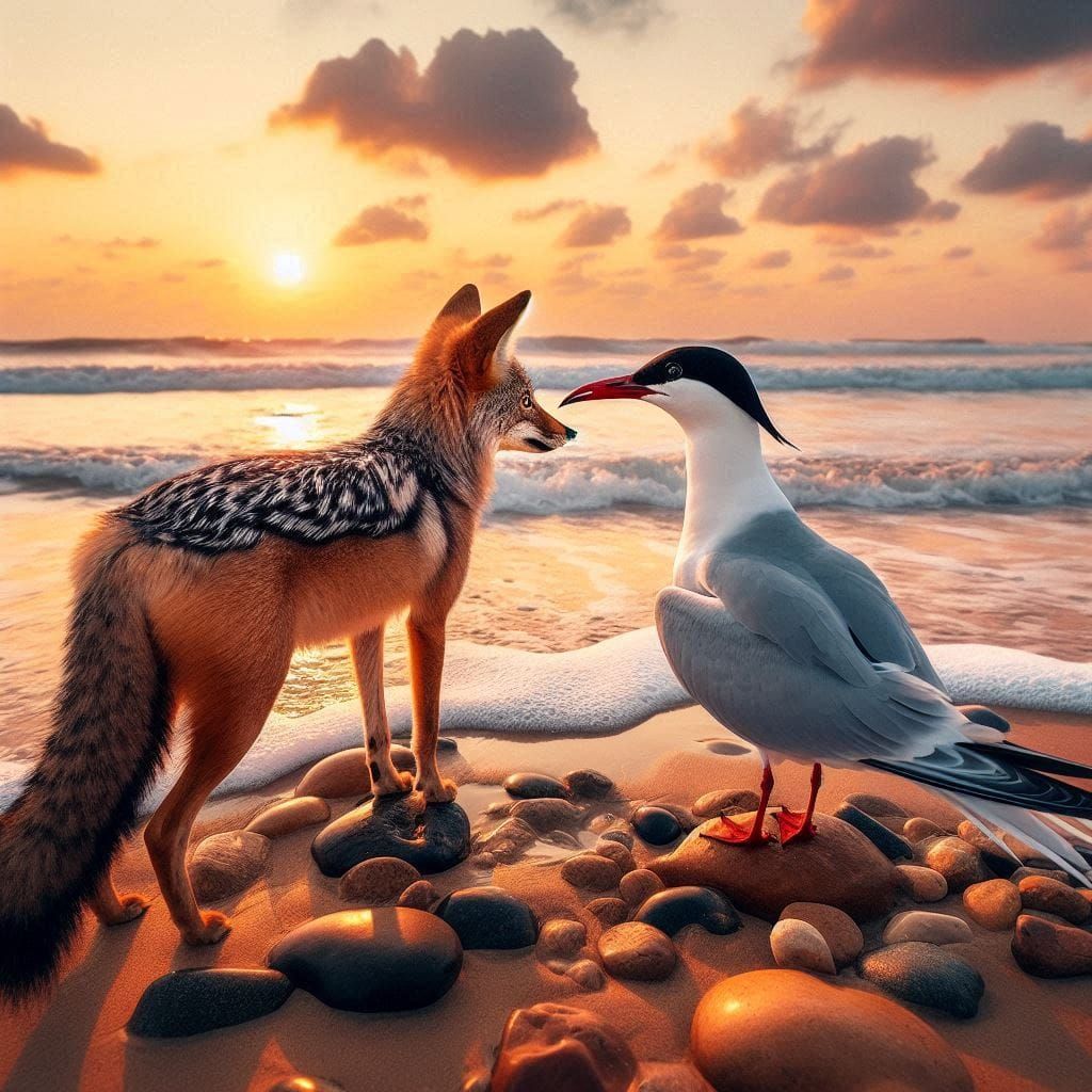 ready for halloween with my jackal & tern