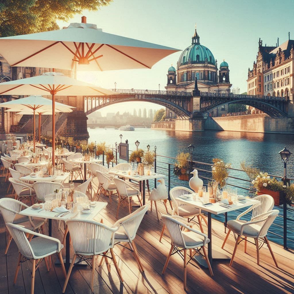 “Riverside Elegance: Dining by the Historic City”