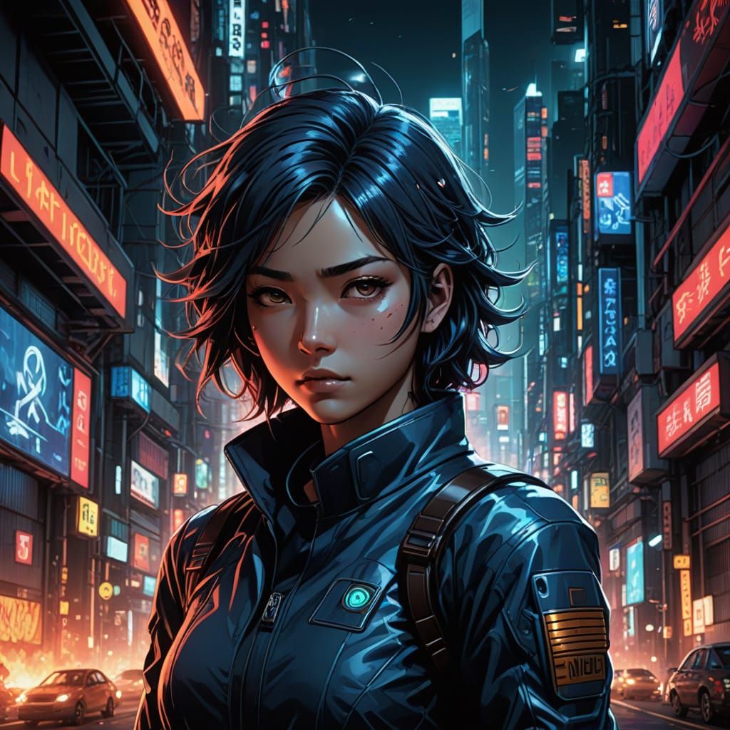 Hyper-Realistic Manga-Inspired Comic Book Art