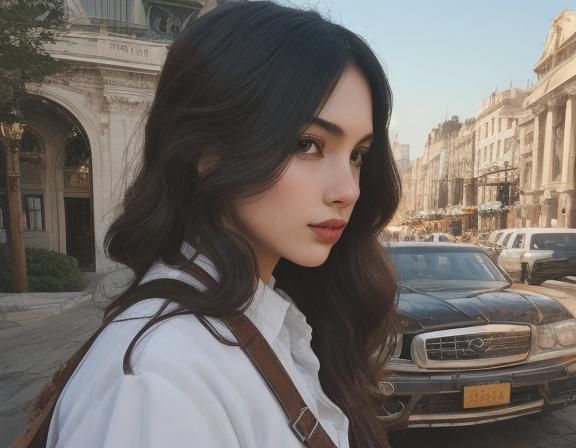 Hyperrealistic Pirate Ship on Colorful Ocean