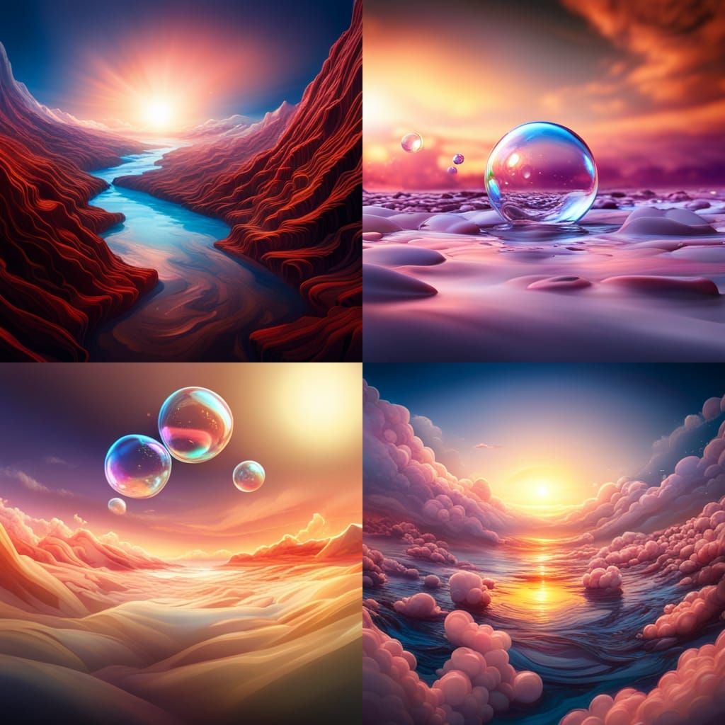 Bubbles - AI Generated Artwork - NightCafe Creator