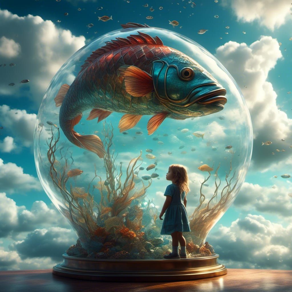 A Big Fish  by @EclecticBluBunny