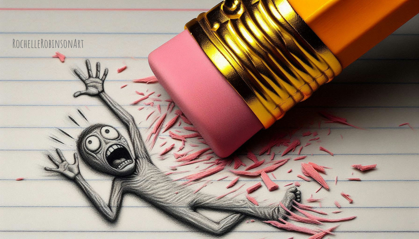 Save Me!! - Eraser Art