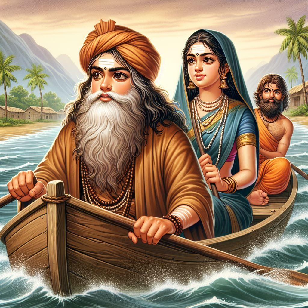 hermits crossing river