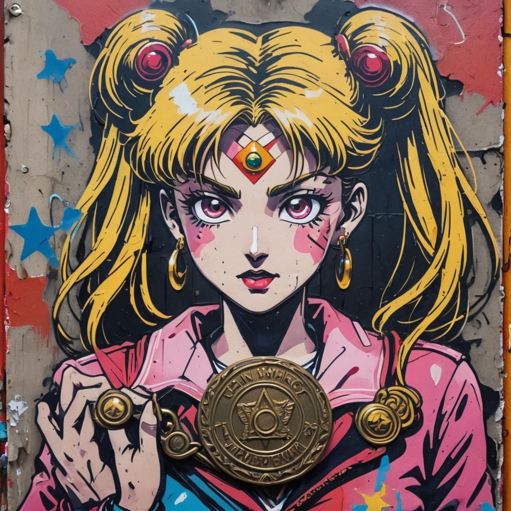 sailor moon Street Art
An old police badge Kazuul's Toll Col...