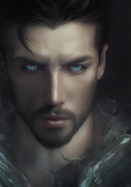 Cold Blue Eyes - AI Generated Artwork - NightCafe Creator