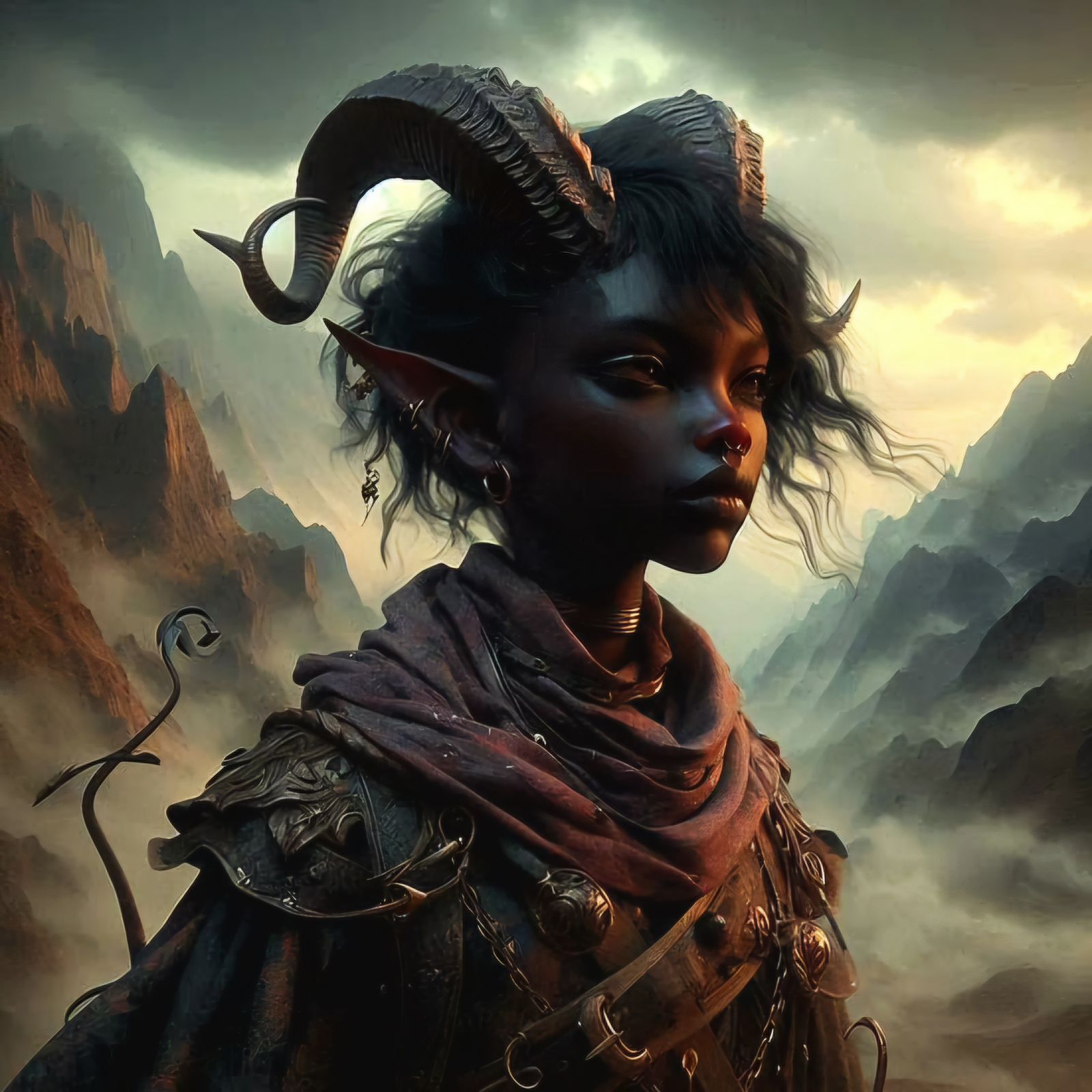 Dragon-born tiefling