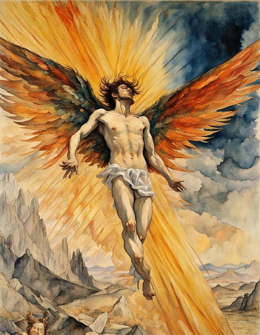 Burning Wings of Icarus  by @martymcmusic
