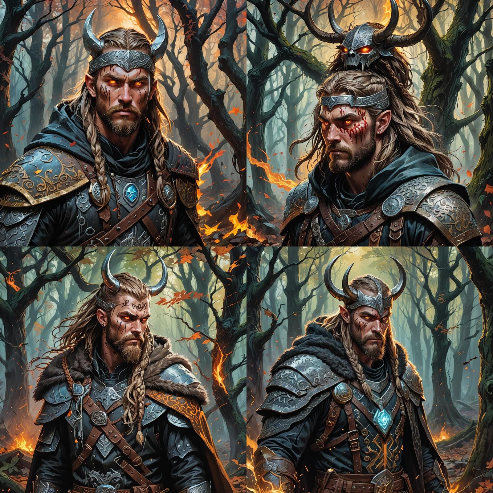 a male dungeons and dragons protagonist, (iron metallic viki...