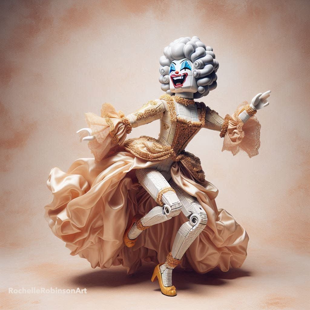 A Rococo Clown - Lego Art