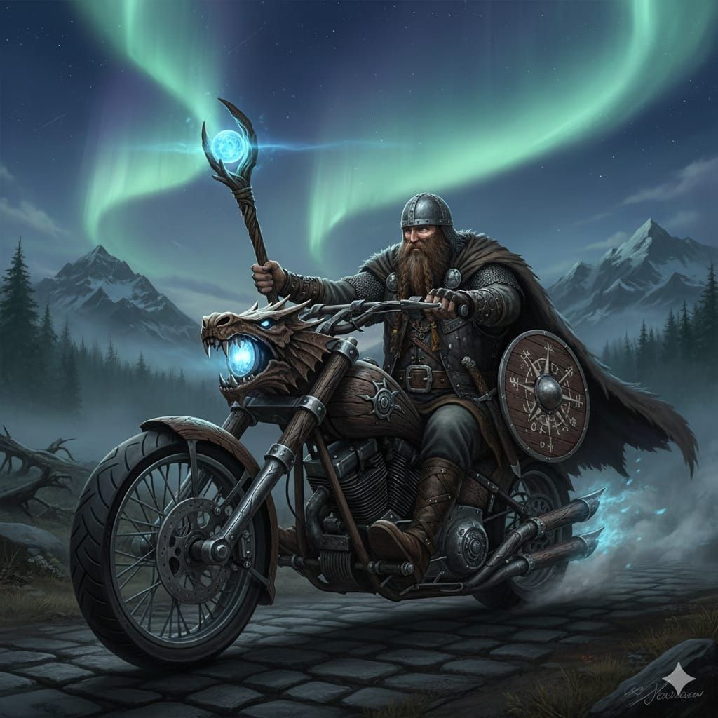 Viking Biker Wizard
