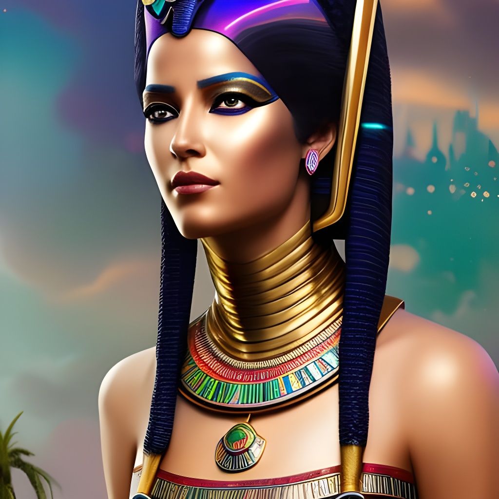 Egyptian Girl At The Beach Ai Generated Artwork Nightcafe Creator