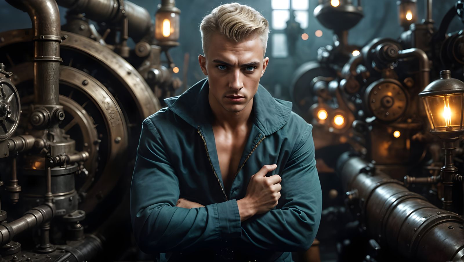 <lora:Crystal Glass Flux:1.0> WWI sailor, handsome man {35, ...
