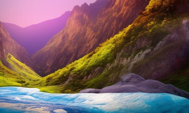 A beautiful mountain landscape