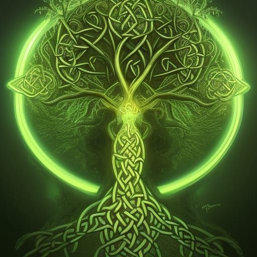 Celtic Tree of Life - AI Generated Artwork - NightCafe Creator