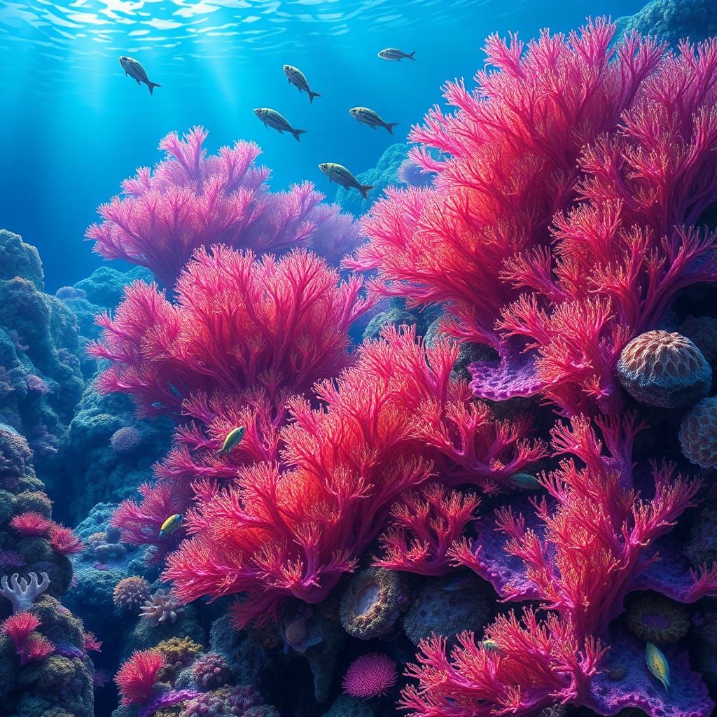 Such a Beautiful Coral Reef I have as home💖🪸🐟🐡  by @Eros