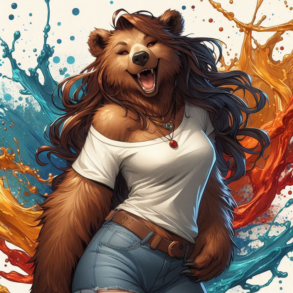 Bear girl D&D Concept art
