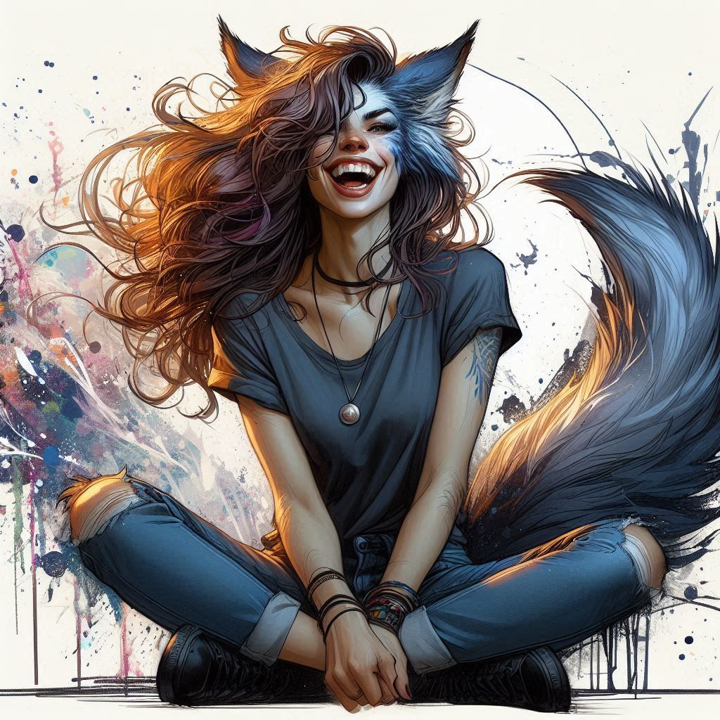 Werewolf girl D&D Concept art