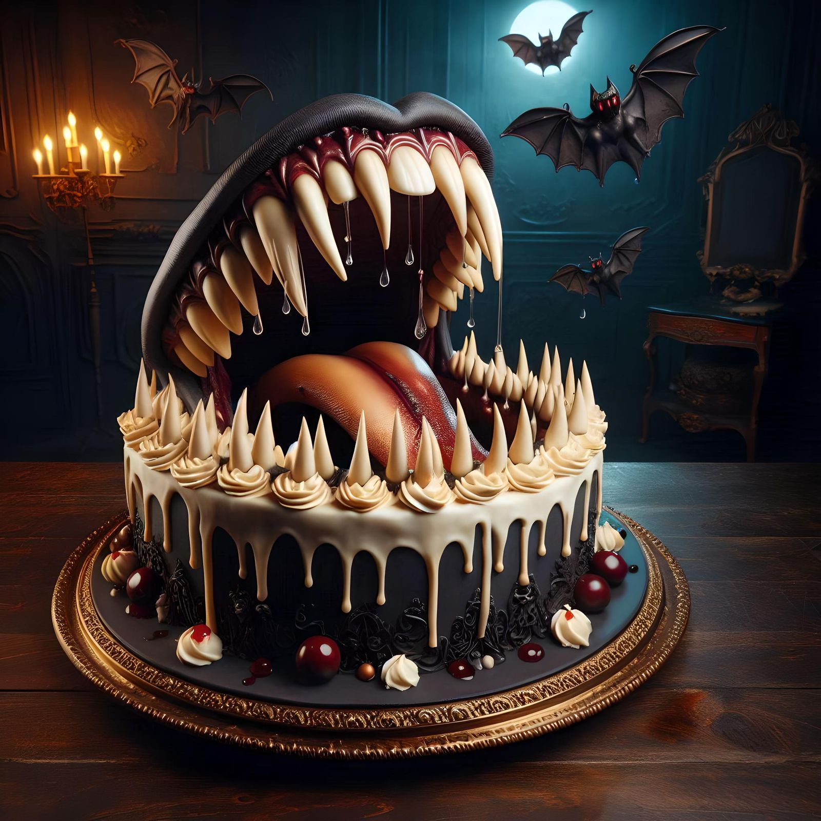 This cake bites back