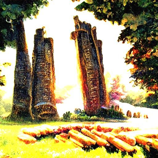 Stonehenge made of Baguettes