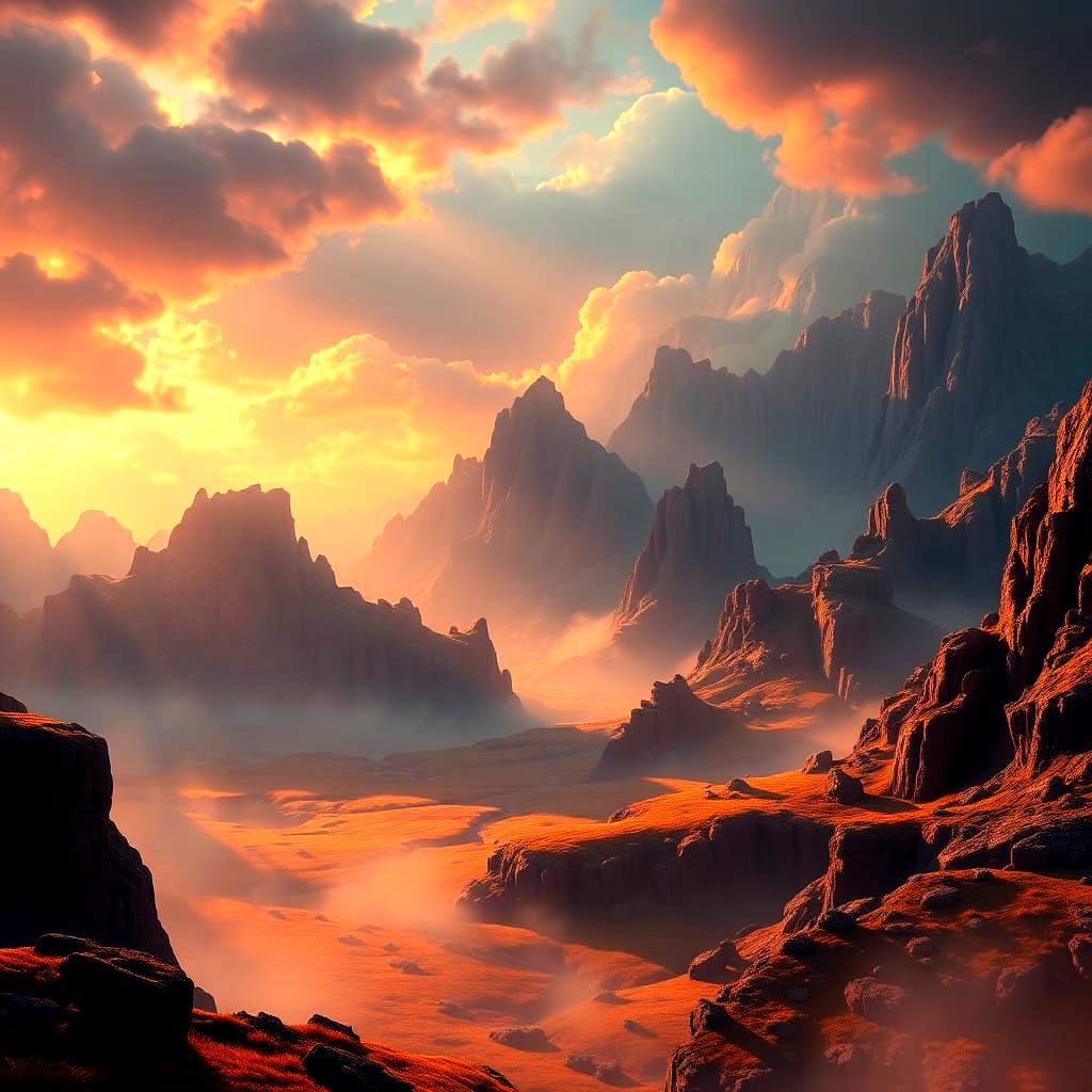 Mystical Dreamlike Landscape in 8K Resolution