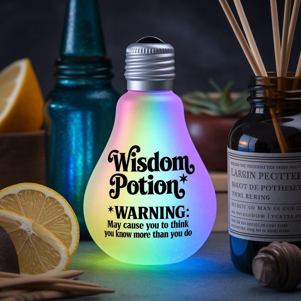Wisdom Potion bottle.   by @SabrePinkT
