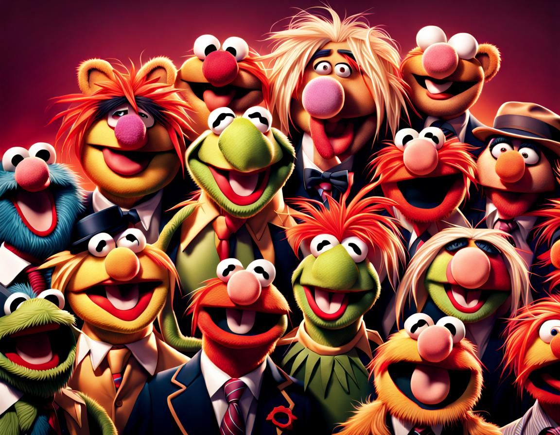 Muppets laughing - AI Generated Artwork - NightCafe Creator