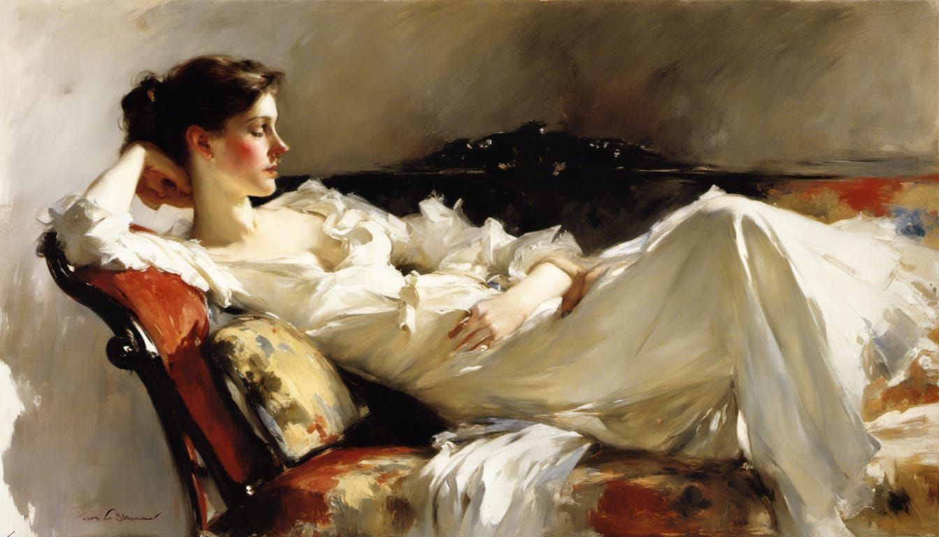 Brunette in repose