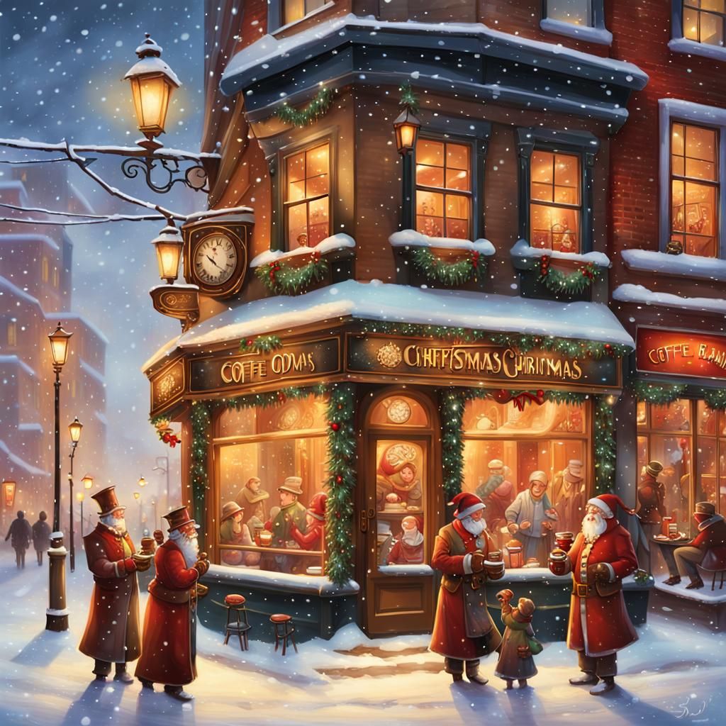 shop window in the snow  by @EB