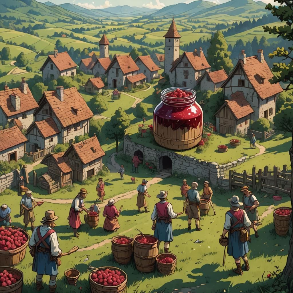 traditional festivities, raspberry village