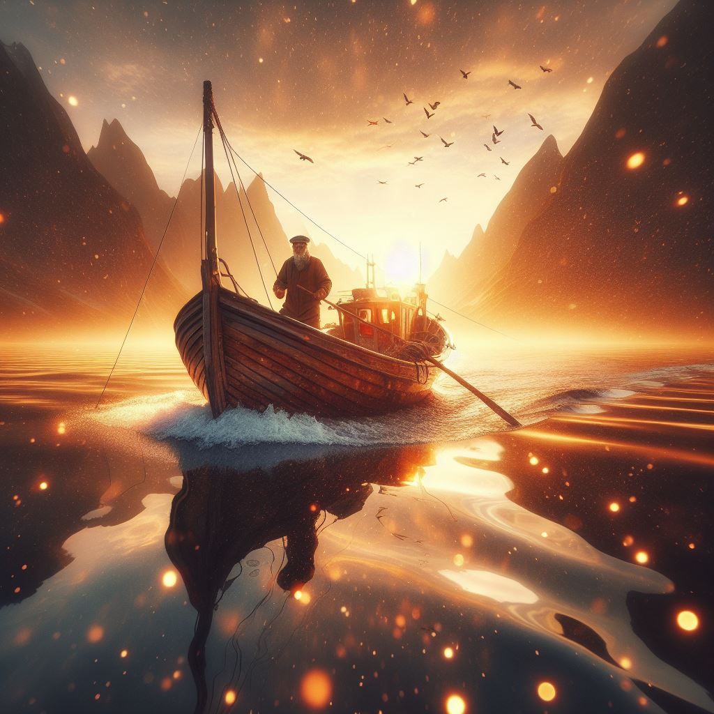 The old one and the sea  by @Rokker