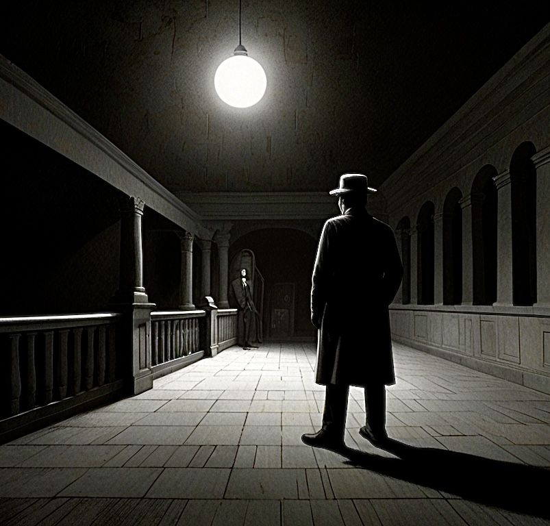 A figure stepped out from the shadows. A man’s voice said, “I have been waiting for you Professor.”