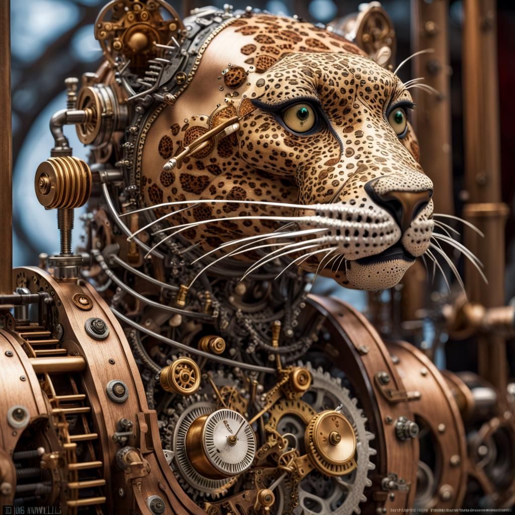 Steampunk Leopard 