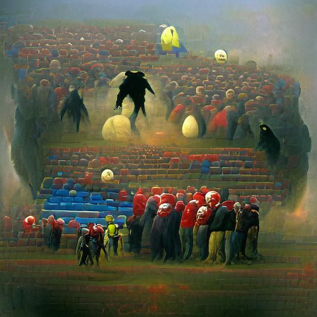 Football hooligans Zdzisław Beksiński