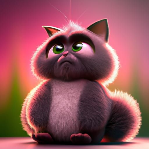 Fluffy kitten