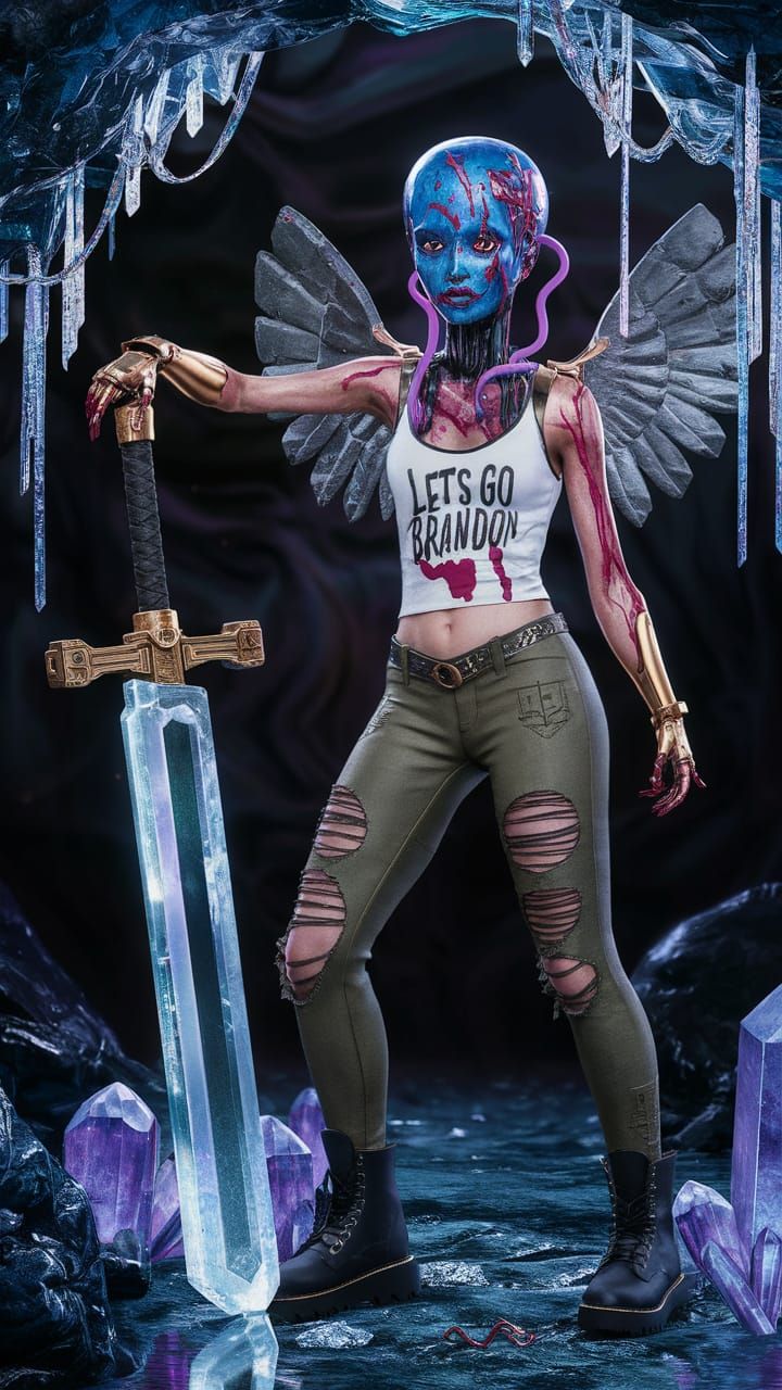 a blackmagic voodoo, warrior Cyborg from the future