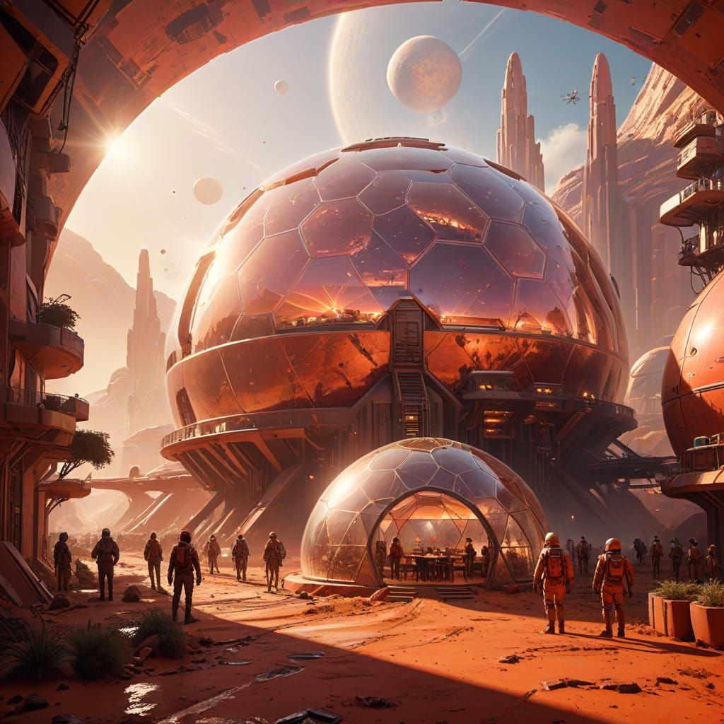 Life in a Domed Mars City